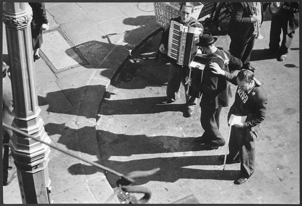 A band of disabled ex-seA band of disabled ex-service men plays during lunchhour by Inge Morathrvice men play during lunchhour by Inge Morath